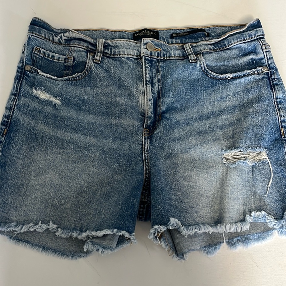 High Rise Denim Jean Shorts